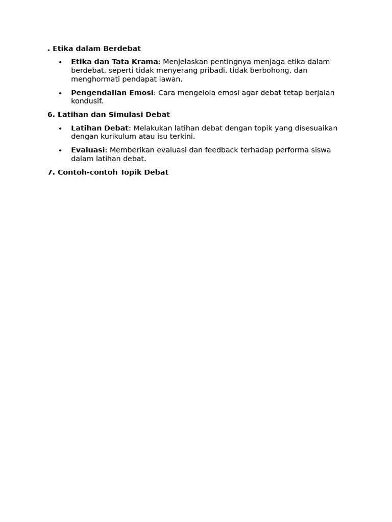 Etika Dalam Berdebat Pdf