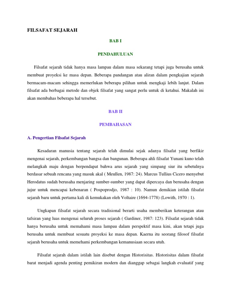 Filsafat Sejarah Pdf
