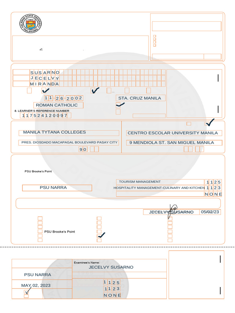 Katte PSUApplication Form | PDF