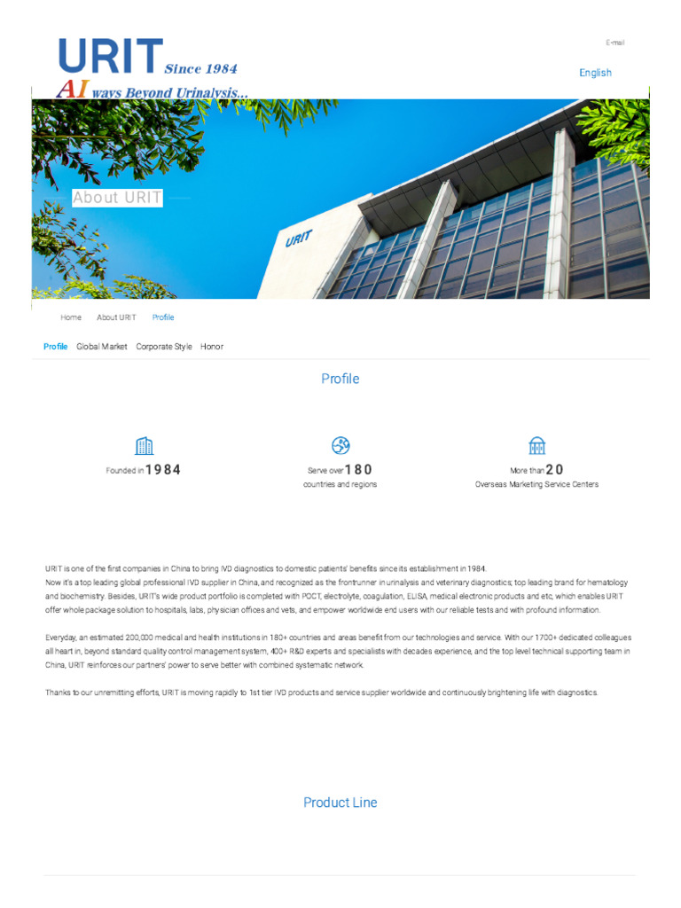 URIT: Leading IVD Diagnostics Supplier | PDF | Health Care | Medicine