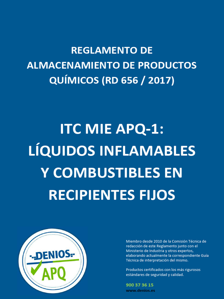 REGLAMENTO DE ALMACENAMIENTO DE PRODUCTOS QUÍMICOS (RD 656 2017) | PDF