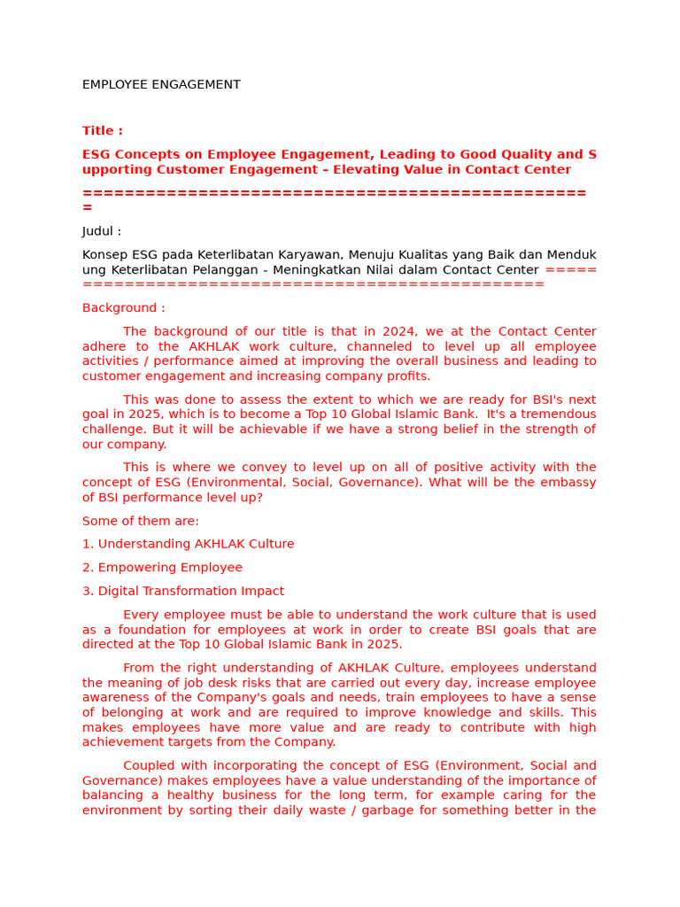 Script Engagement | PDF