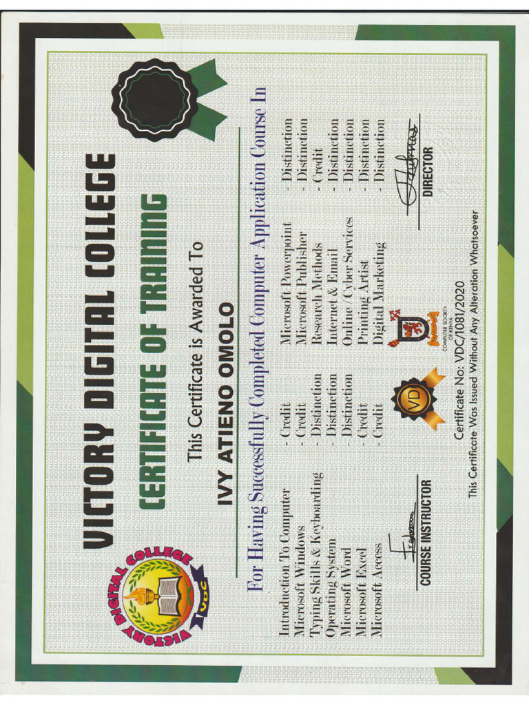 Computer Cert | PDF