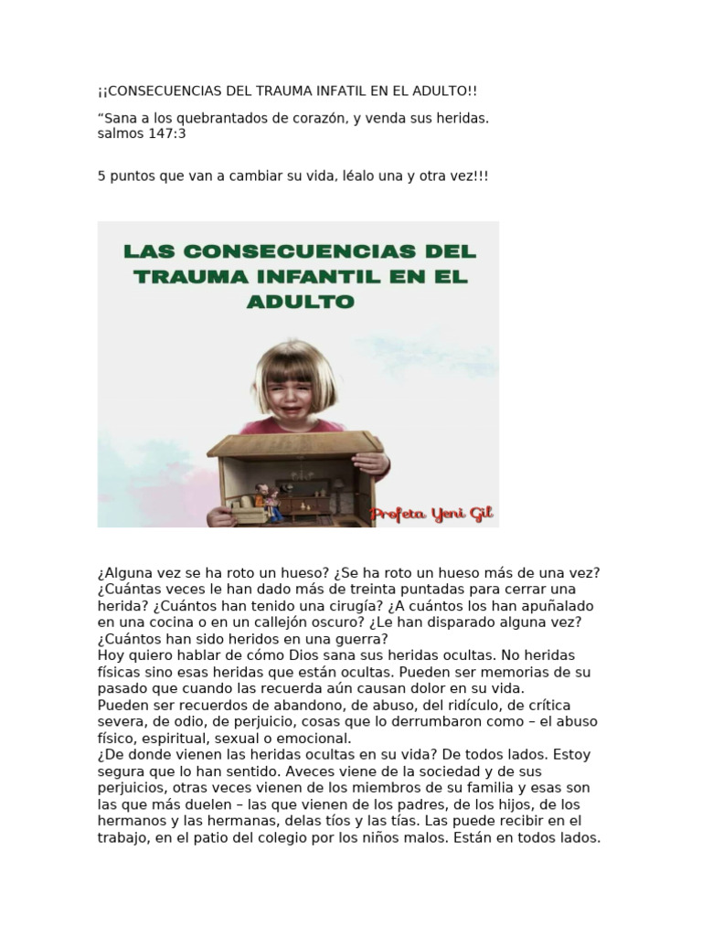 5 Puntos Que Van A Cambiar Tu Vida | PDF