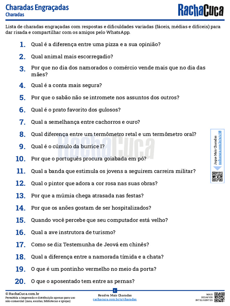 Charadas Engracadas Pdf