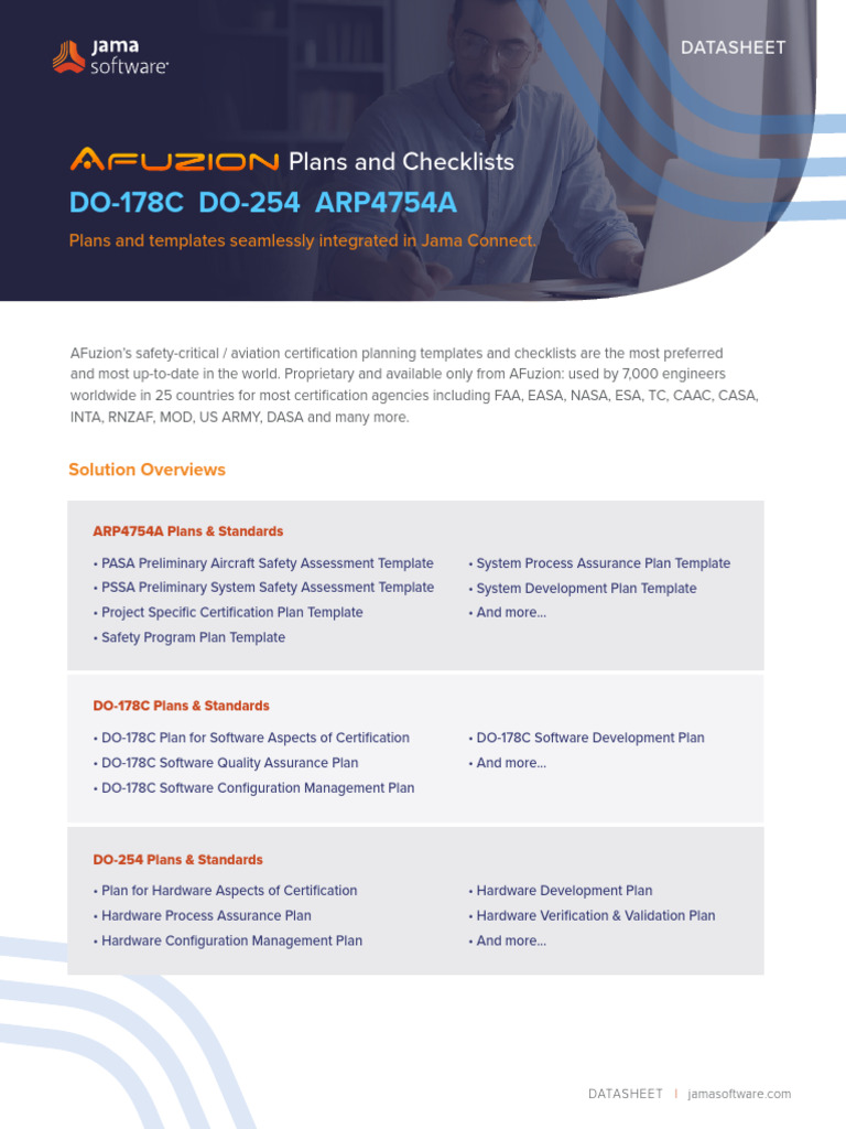 Afuzion Plans and Checklists For Do 178c Do 254 and Arp4754a | PDF