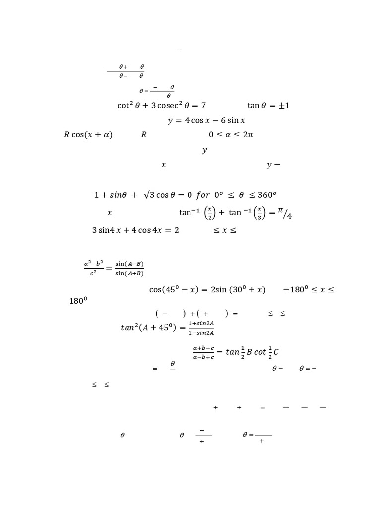 Test Two - Trigonometry | PDF