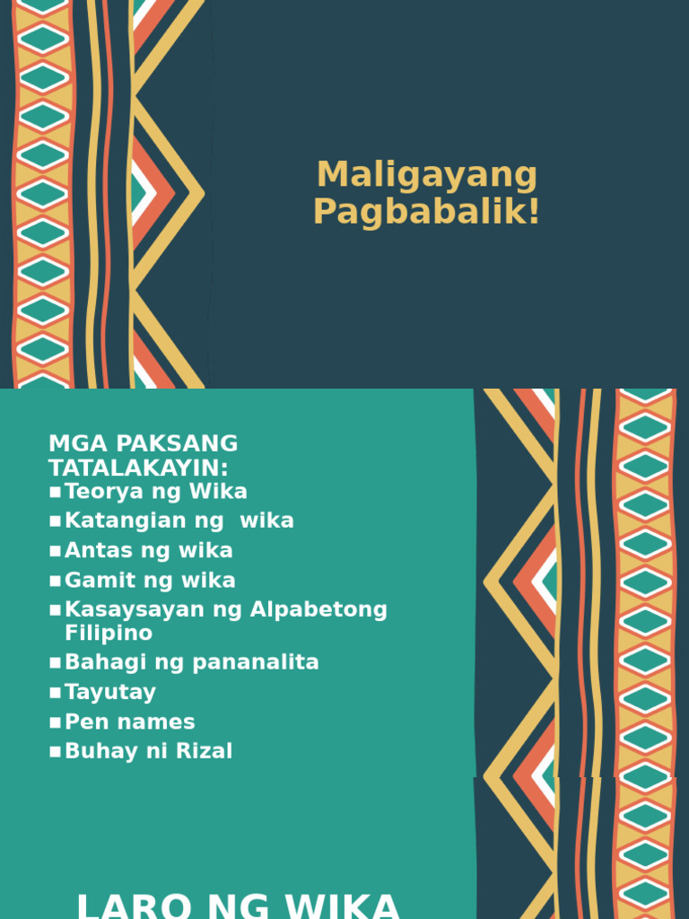 Filipino Review | PDF