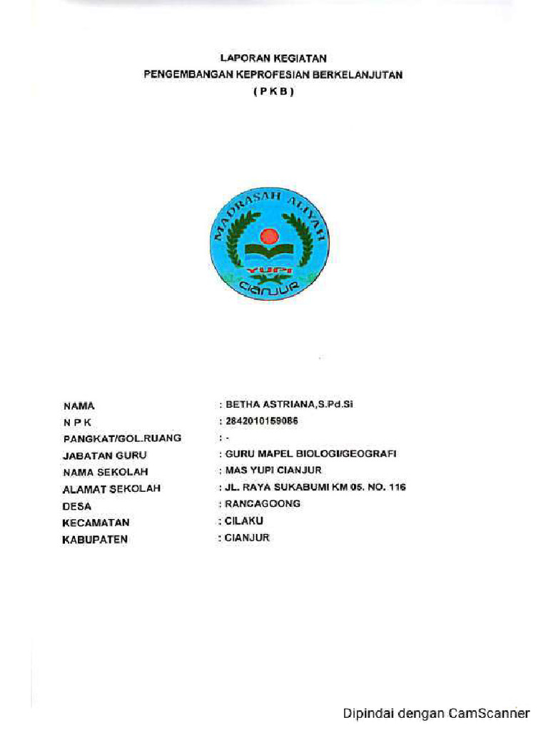 21 Laporan Kegiatan Deseminasi Pengembangan Profesi Berkelanjutan Guru ...