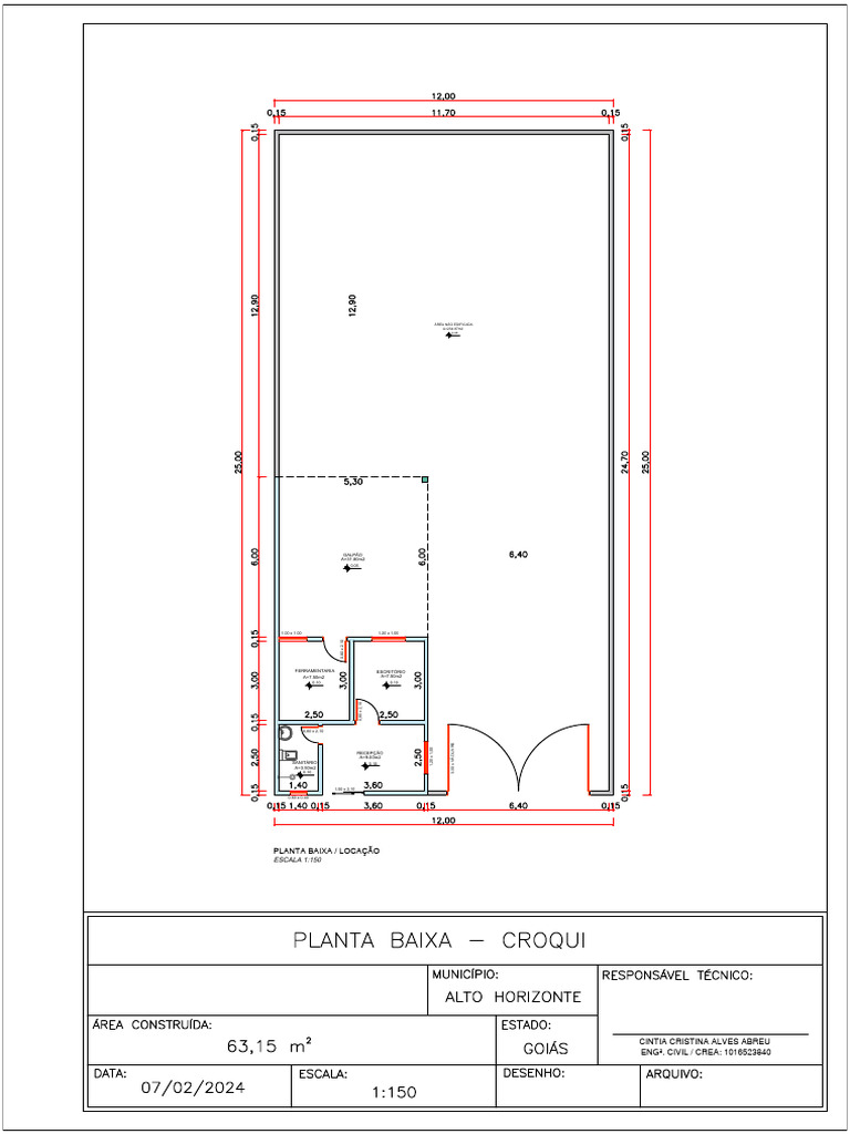 Planta Baixa para Locação Comercial | PDF