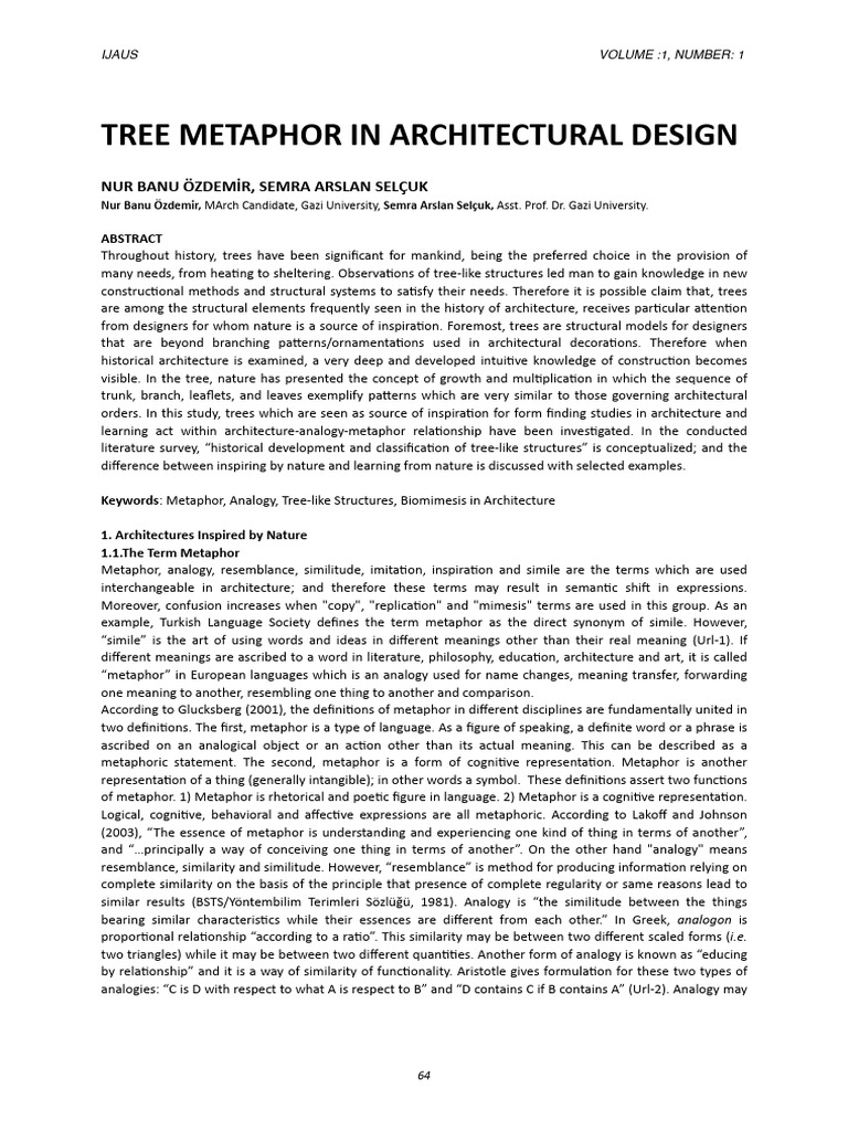 TREE METAPHOR IN ARCHITECTURAL DESIGN[#759632]-1174524 | PDF
