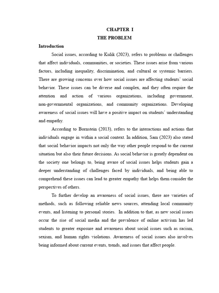 The Problem | PDF