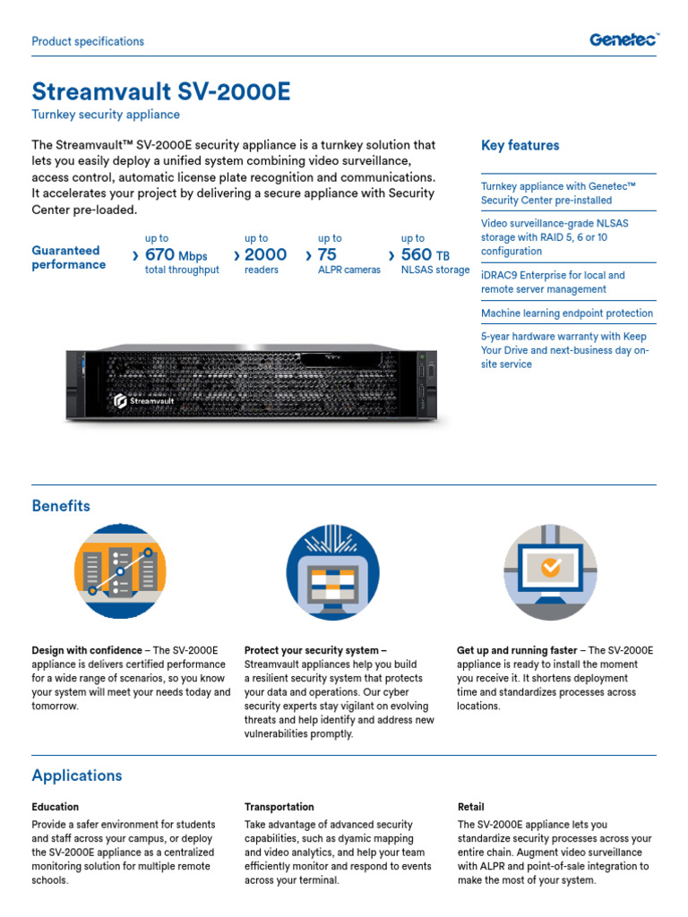 Streamvault SV 2000e | PDF