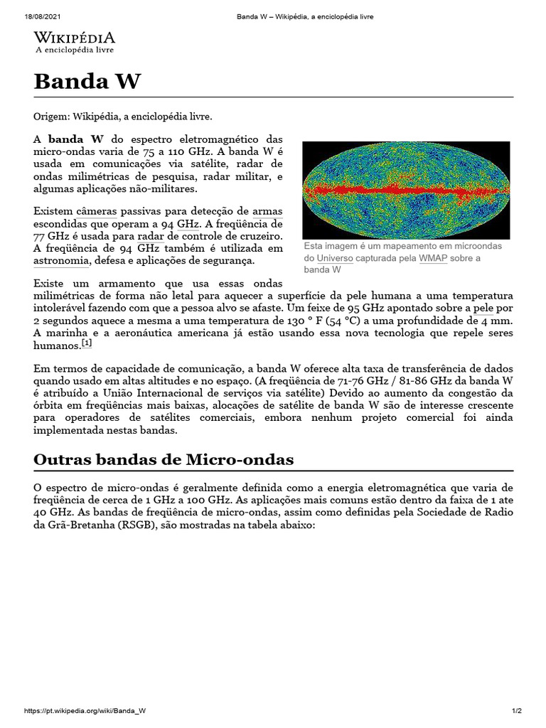 Banda W | PDF