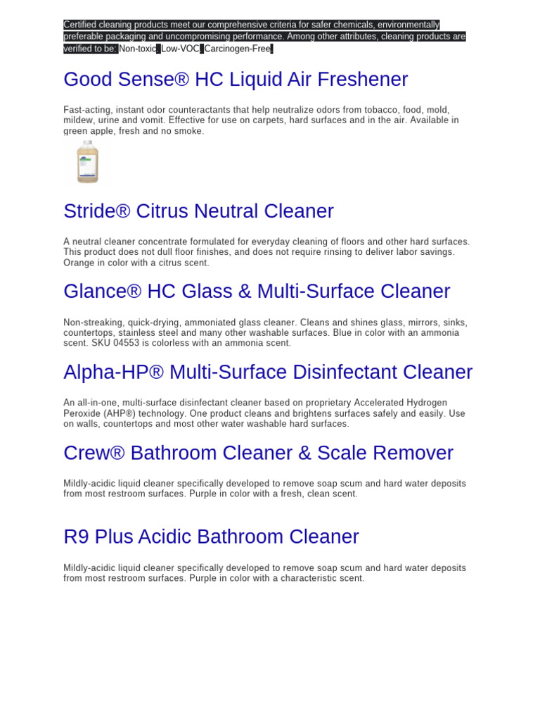Chemicals | PDF