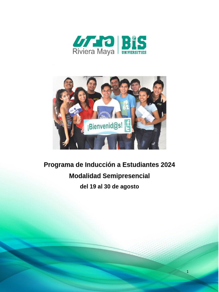 Programa de Inducción A Estudiantes 2024 | PDF