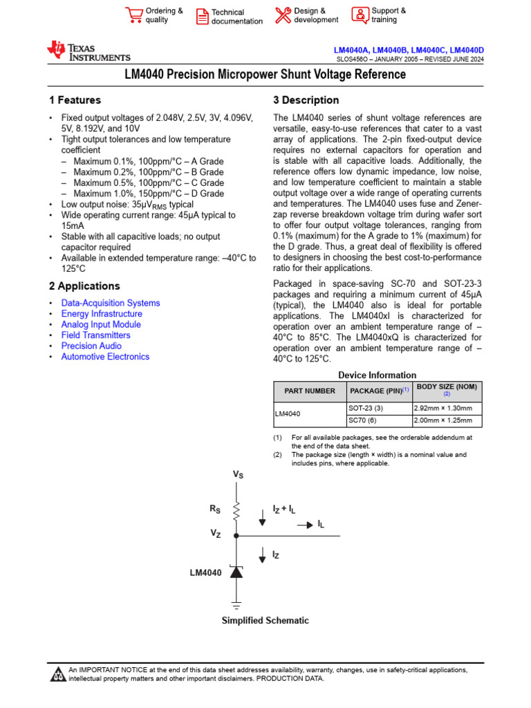 LM 4040 | PDF