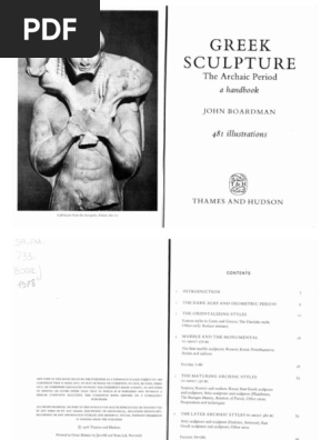 John Boardman - Greek Sculpture - The Archaic Period-Thames and