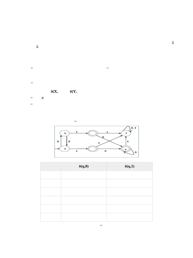 DFA Minimization Using Equivalence Theorem | PDF