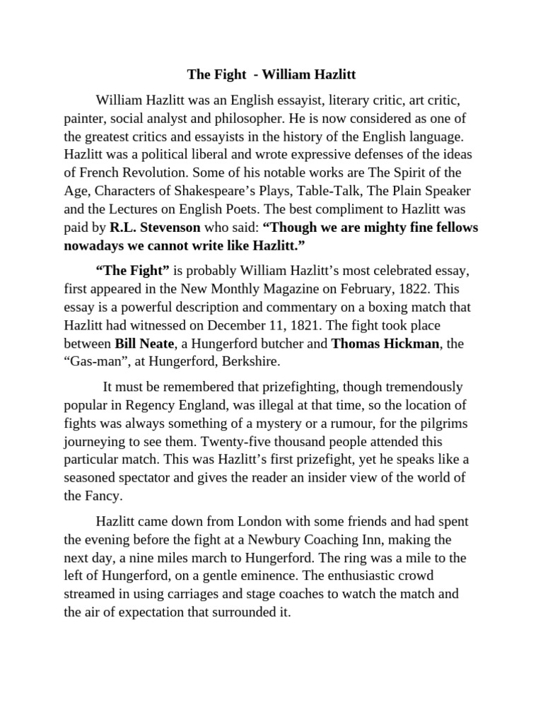 The Fight | PDF