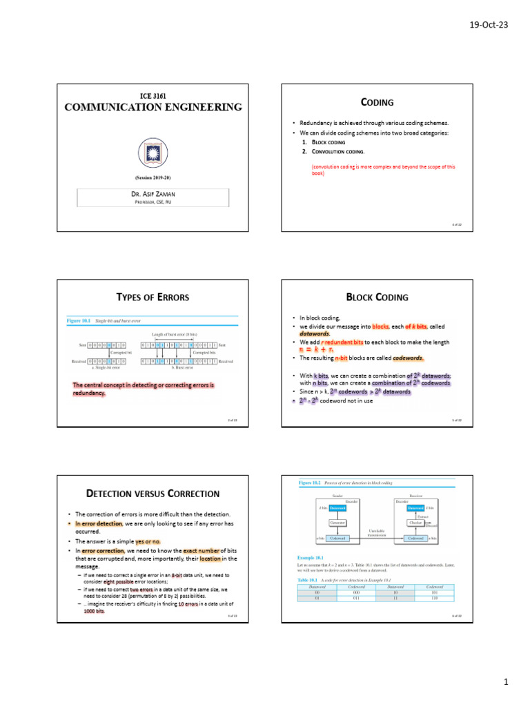 Communication Engineering: Oding | PDF