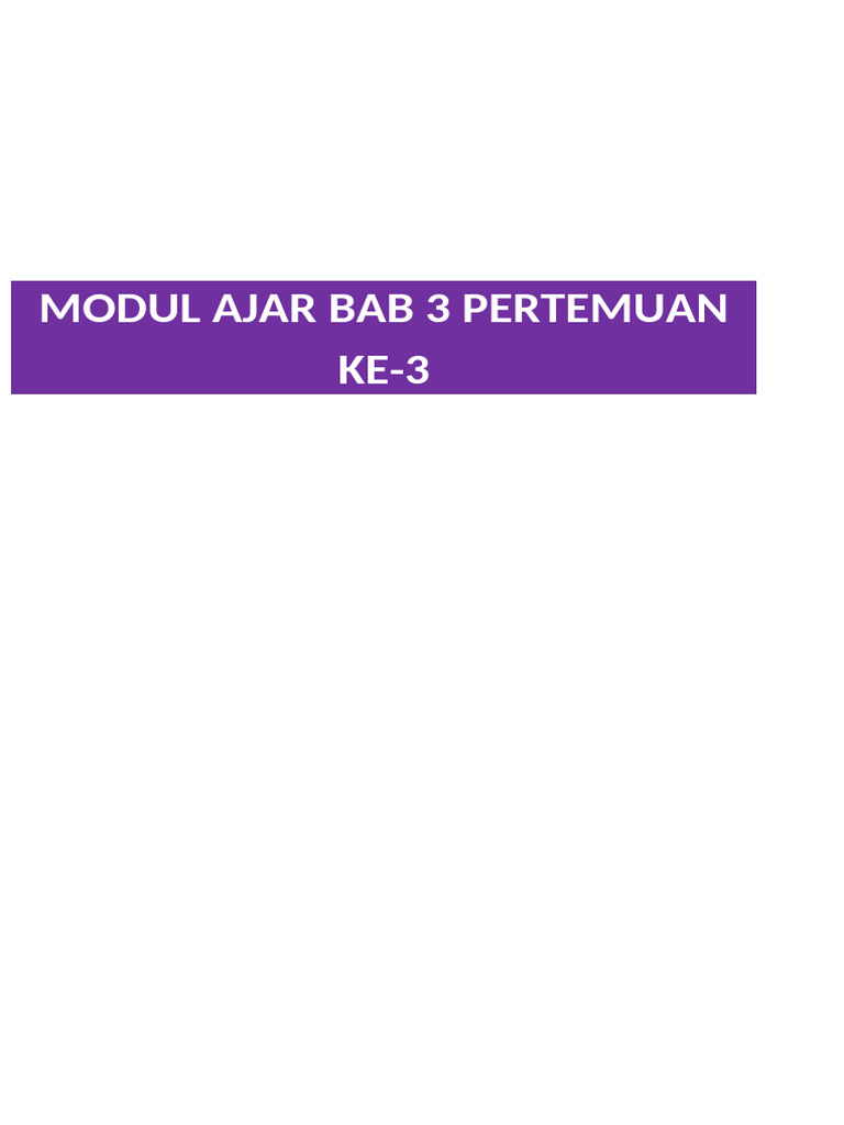 BAB 3 - Pekan Ke 3 ILMU PENGETAHUAN ALAM DAN SOSIAL | PDF