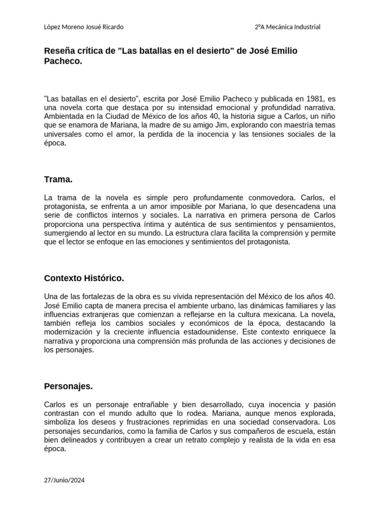 Reseña Crítica INGLES | PDF