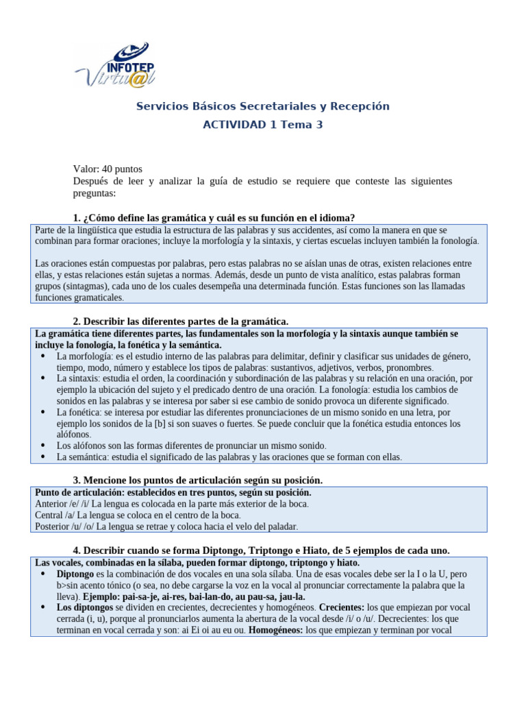 Actividad 1 Modulo 3 | PDF