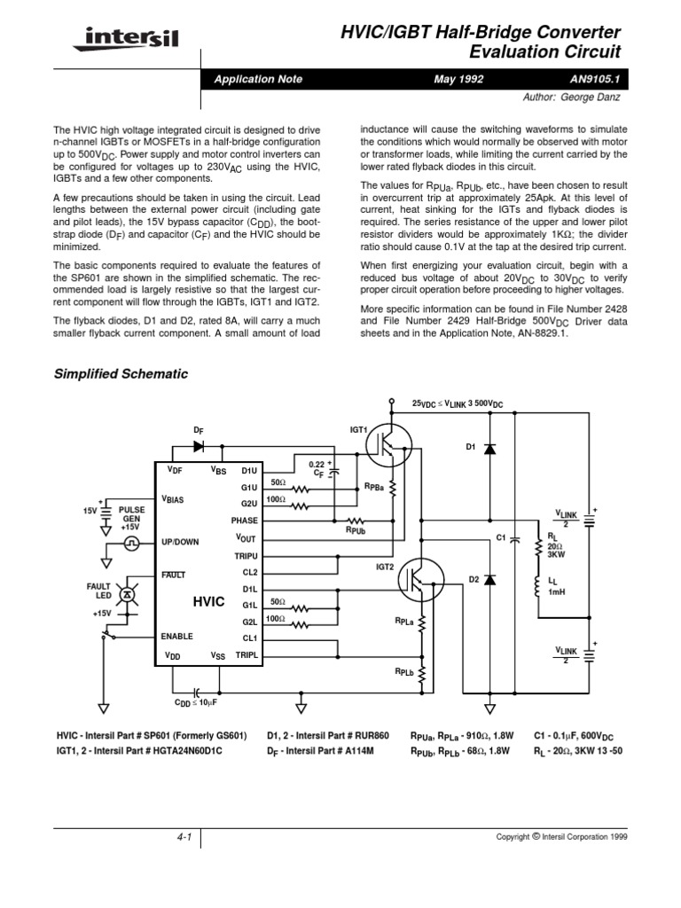 An 9105 | PDF | Electrical Network | Power Inverter