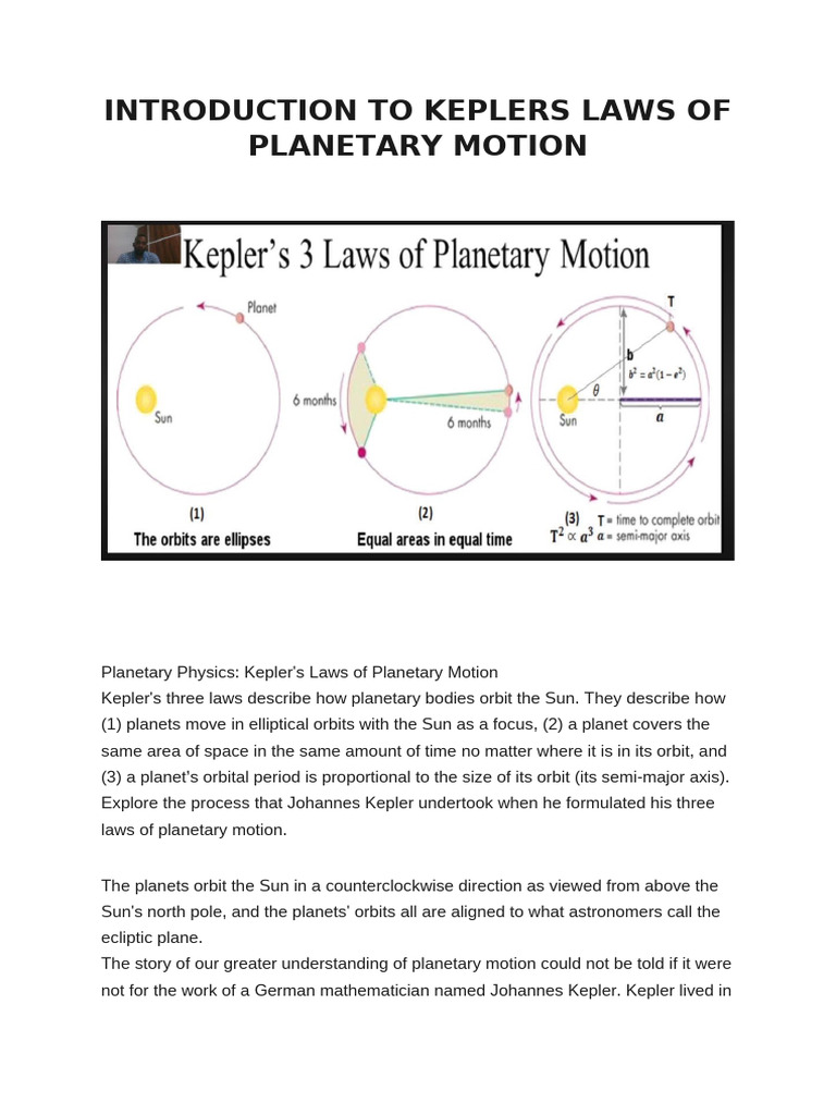 1st Ch Keplers Law PDF