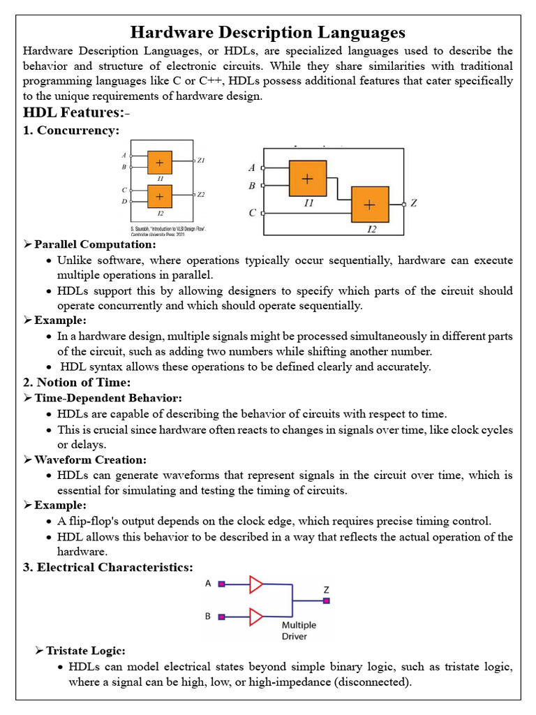 Hardware Description Languages | PDF