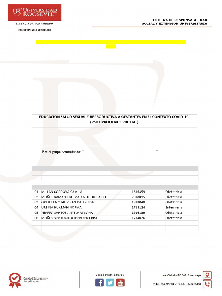 Modelo de Informe Final | PDF