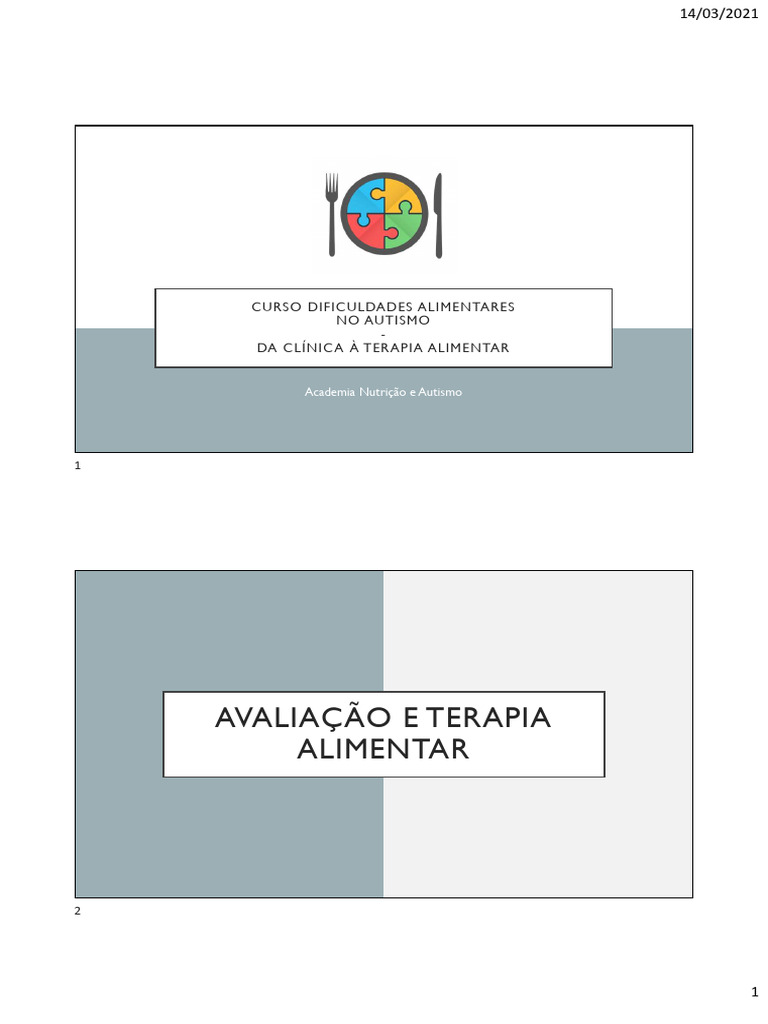 Modulo+5a Avaliação+e+terapia+alimentar | PDF
