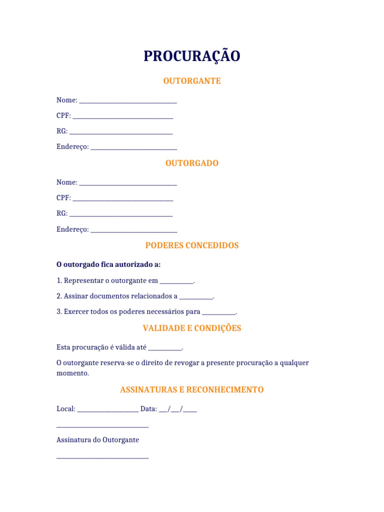 Procuracao Visual Law | PDF