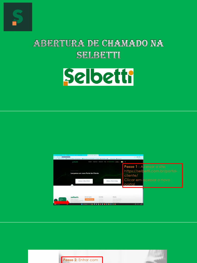 Abertura de Chamado Na Selbetti | PDF