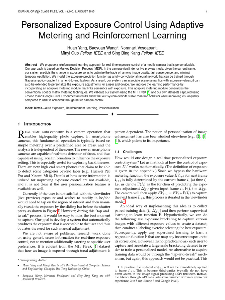 Personalized Exposure Control-1 | PDF