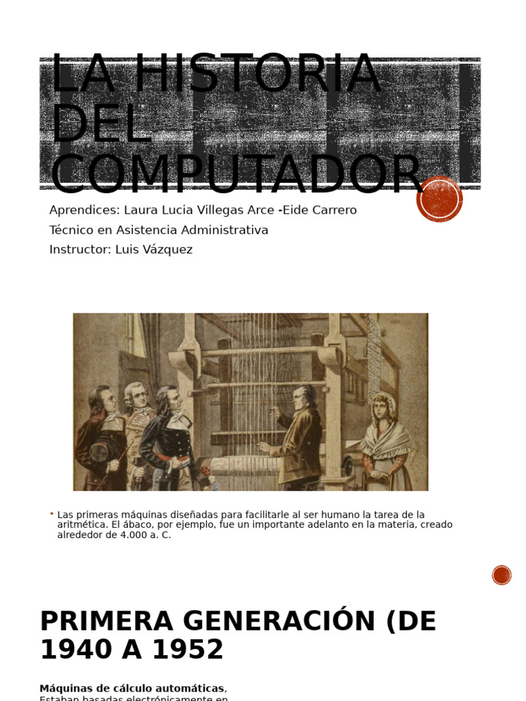 La Historia Del Computador | PDF