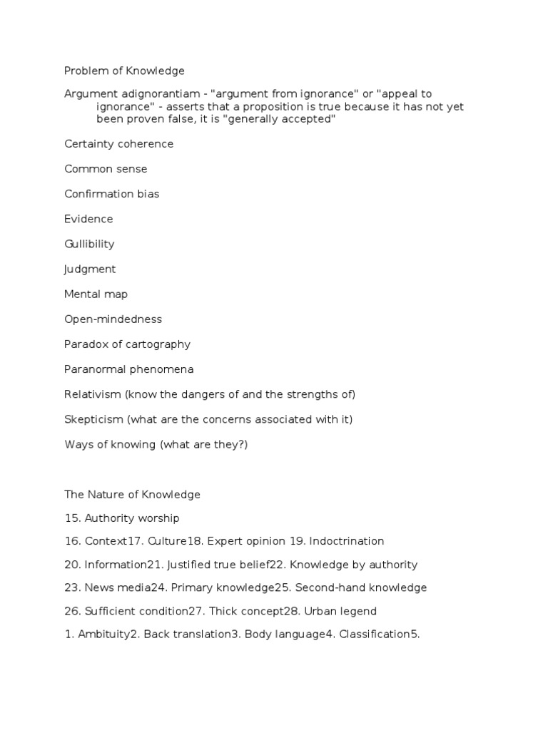 Justification tok definition image