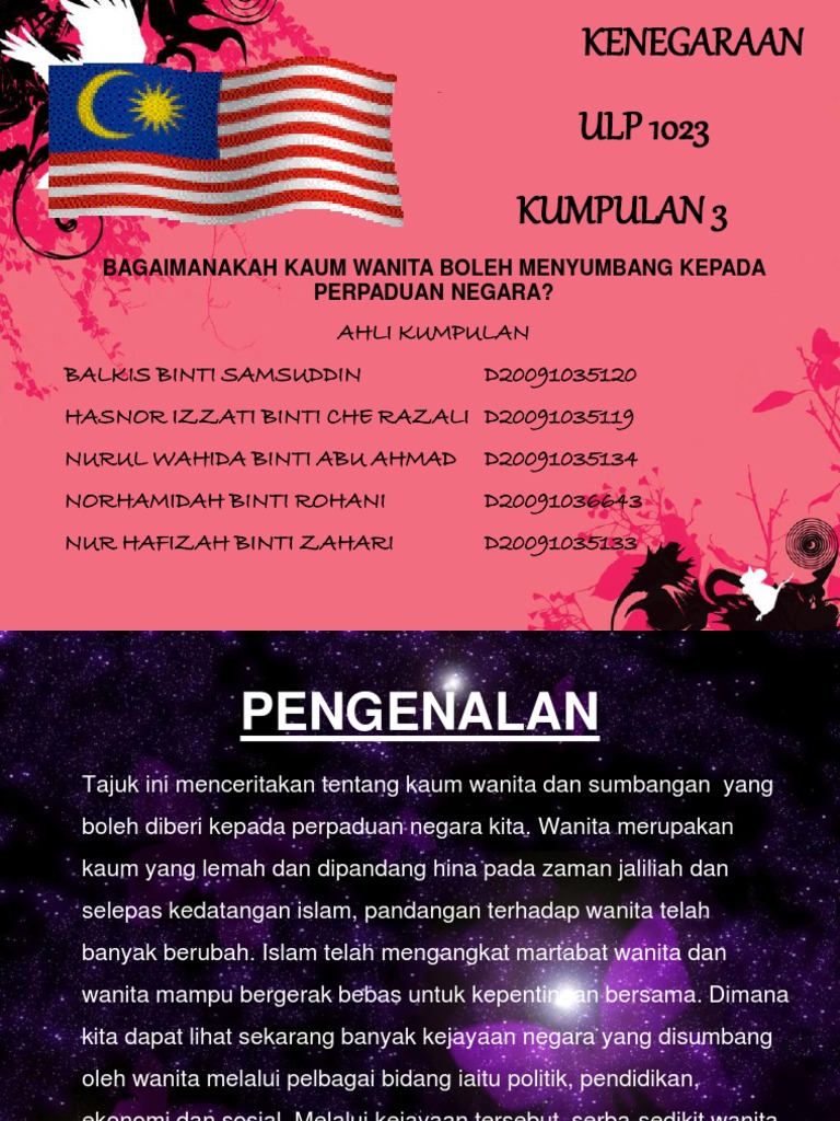 Sumbangan Kaum Wanita Kepada Negara Pdf