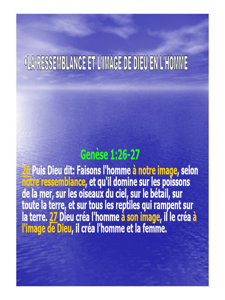 La Ressemblance Et L Image de Dieu | PDF