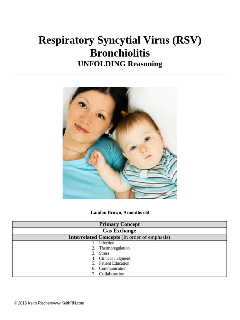 Case Study - RSV | PDF | Respiratory Tract | Fever