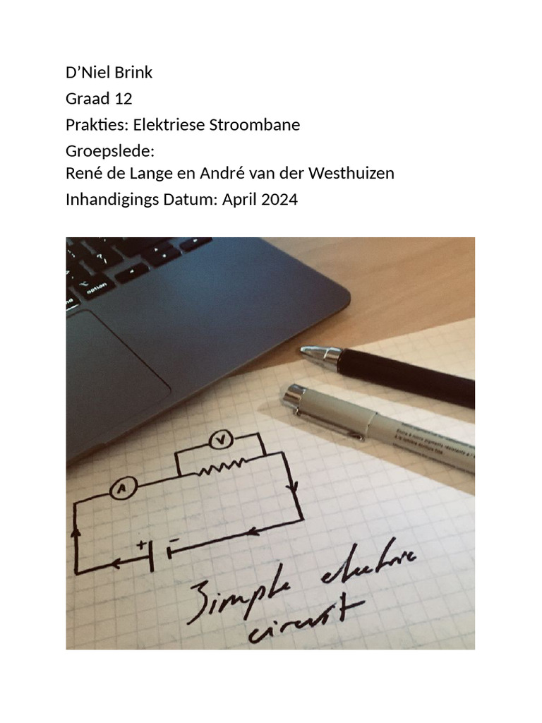 Elektriese Stroombaan Verslag (GR 12) | PDF