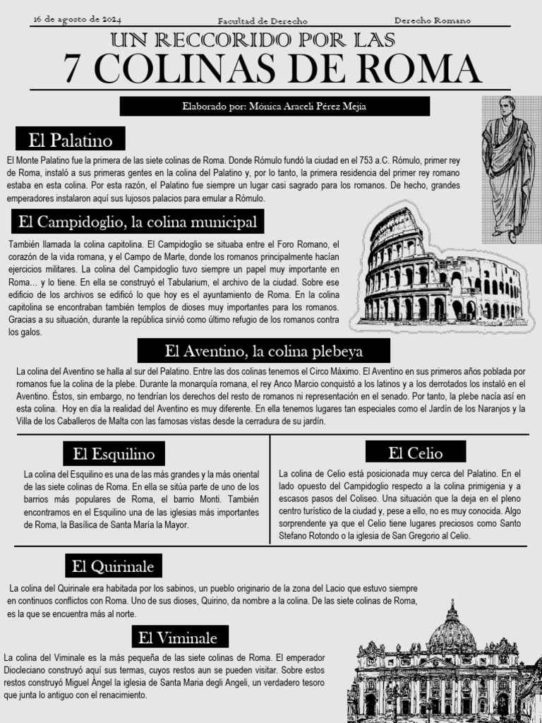 Las 7 Colinas de Roma | PDF