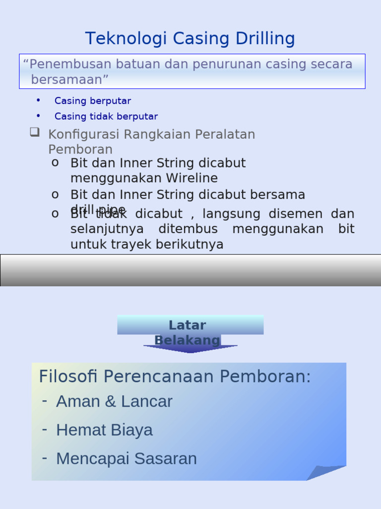 Casing Drilling | PDF