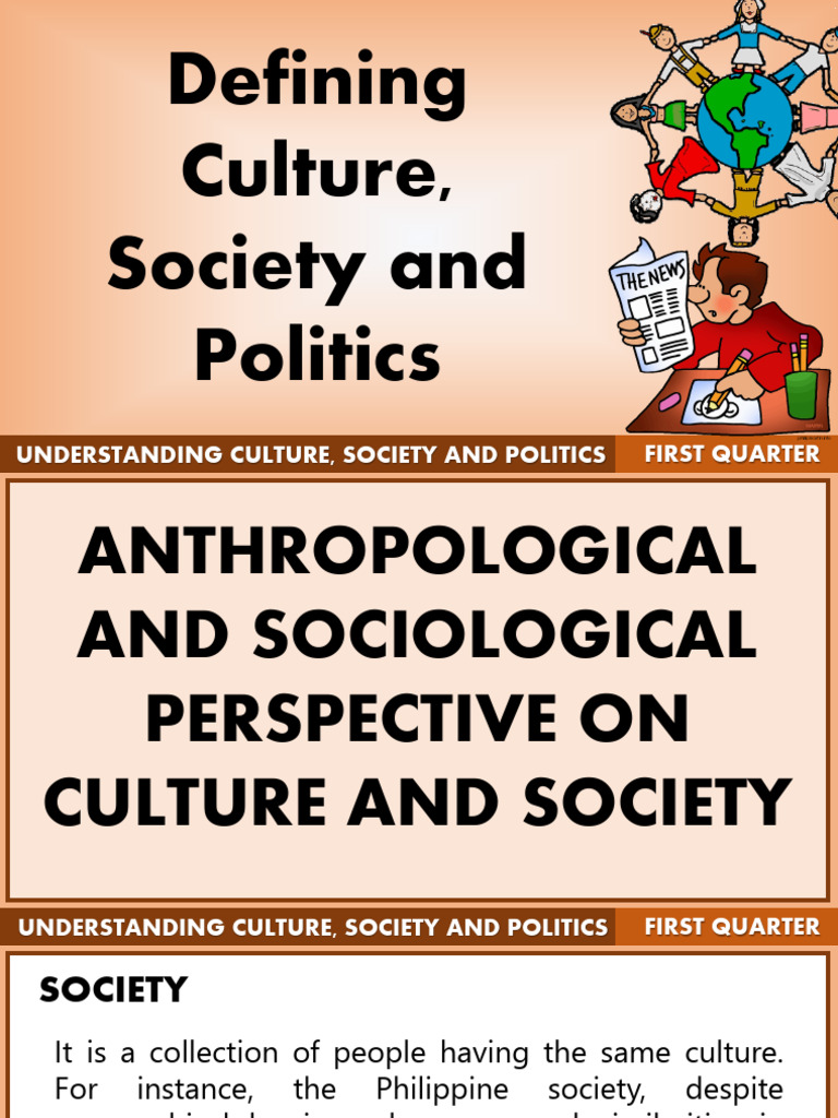 UCSP Anthropological and Sociological Perspective On Culture and ...
