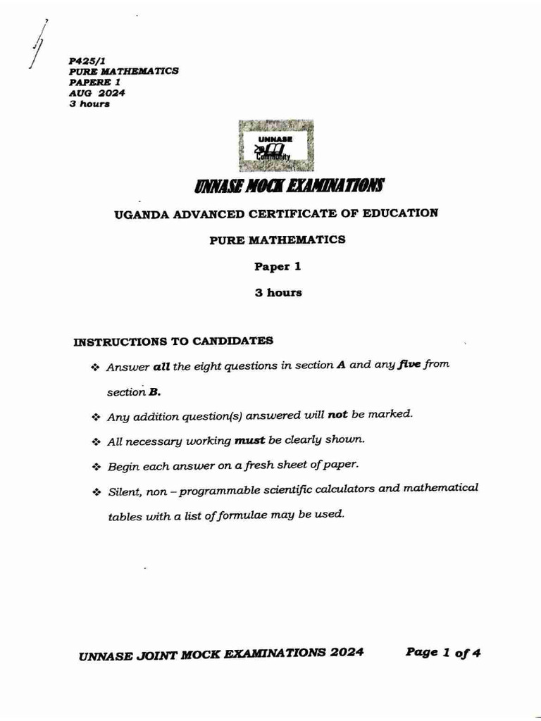 UNASE p.1 | PDF