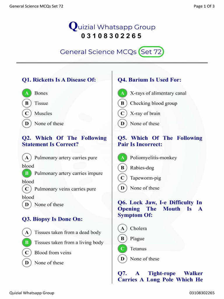 GSA Set 72 | PDF