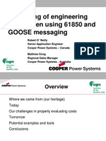 Estimating of Engineering Costs When Using 61850 and GOOSE Messaging