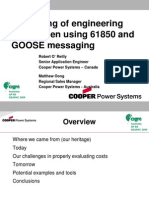 Estimating Engineering Costs When Using 61850 and GOOSE Messaging