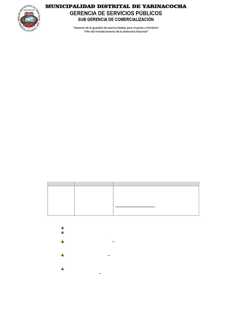 TDR Fumigación Mercado Modelo MDY | PDF
